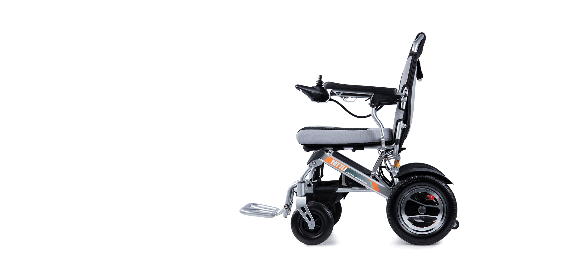 YATTLL Portable Power Wheelchair With Brushed Motor Camel Hope YE246 Gif Display