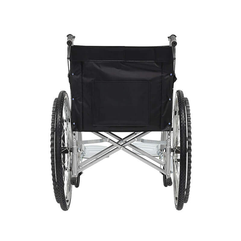 foldable manual wheelchair with 24 inch pneumatic wire tyre ym119