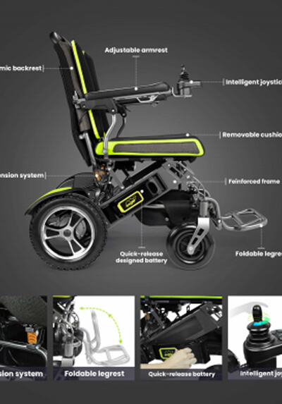 Portable Electric Power Wheelchair YE200
