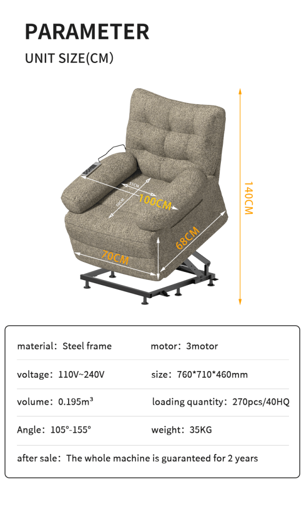 Power Lift Recliner Chair for Elderly